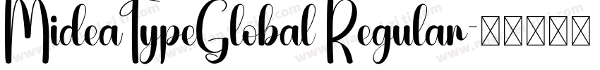 MideaTypeGlobal Regular字体转换